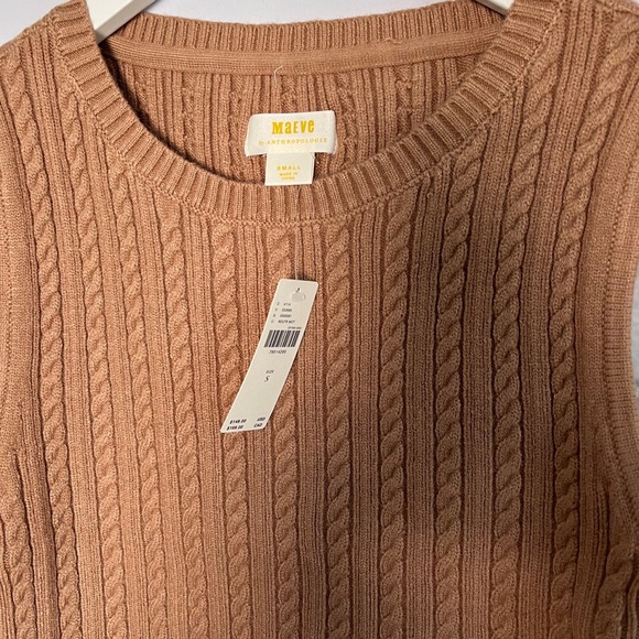 NWT Anthropologie Maeve Contrast-Sleeve Sweater S - Picture 15 of 17